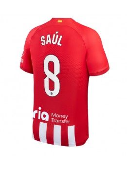 Moški Nogometna dresi replika Atletico Madrid Saul Niguez #8 Domači 2023-24 Kratek rokav